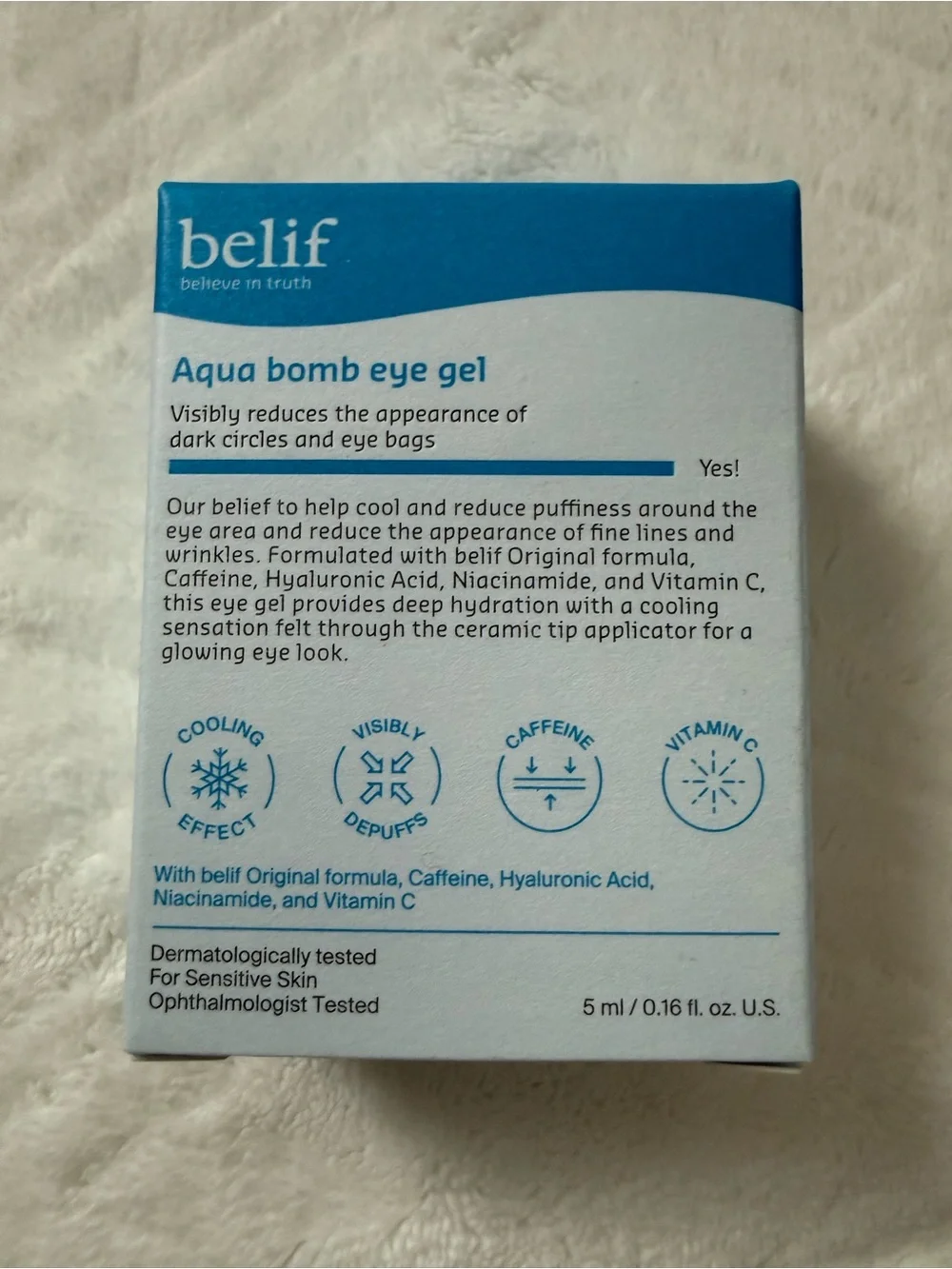 Aqua Bomb Eye Gel - Hydrating Cooling Eye Gel 5 mL